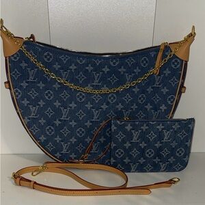 Blue Monogram Women's Bag Set